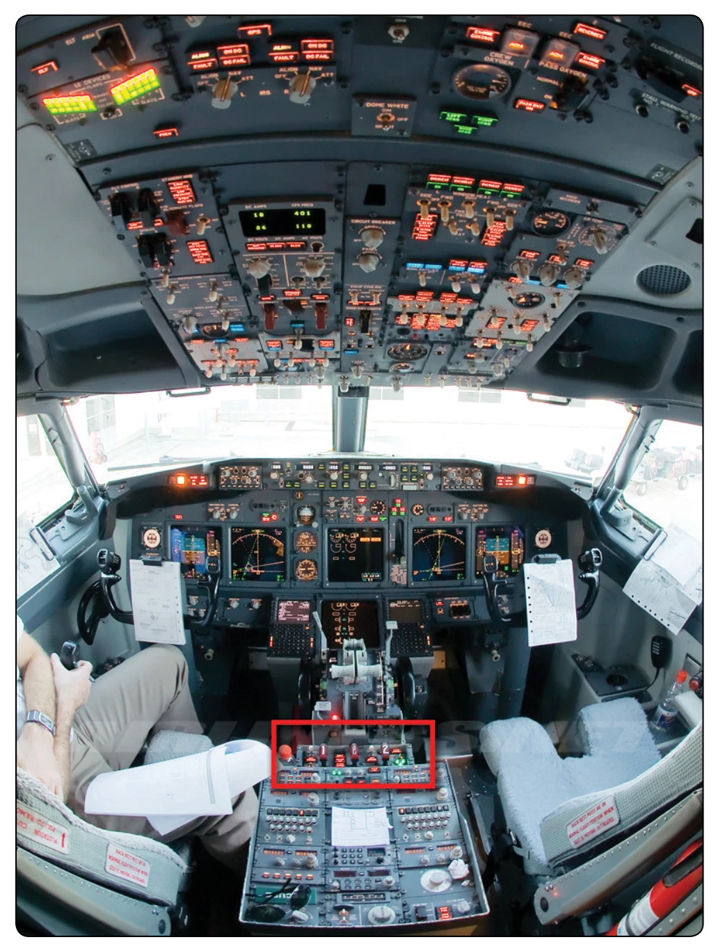 Engine fire switches.