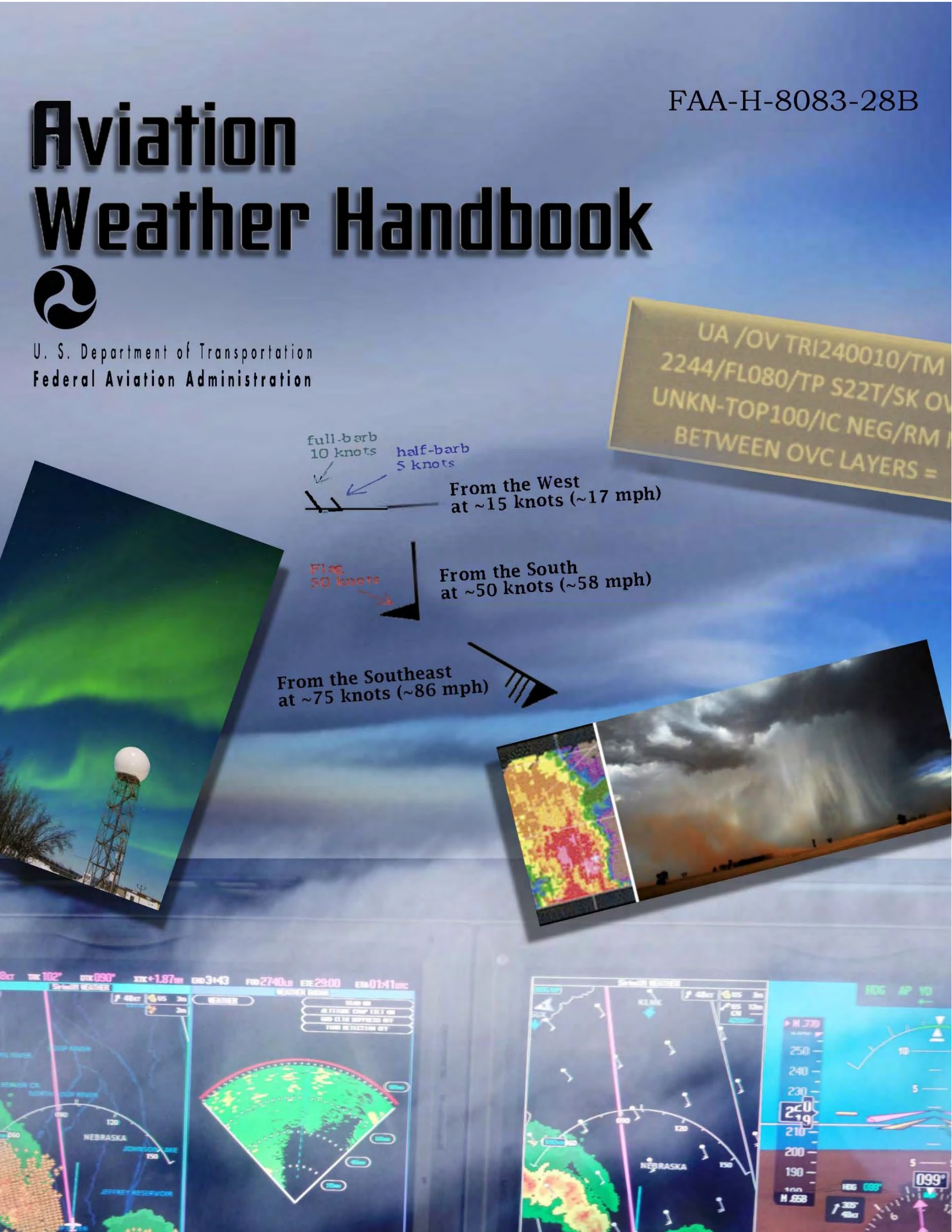 Aviation Weather Handbook cover, FAA-H-8083-28B.