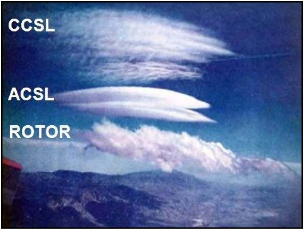 Figure 16-16. Examples of Mountain Wave Clouds