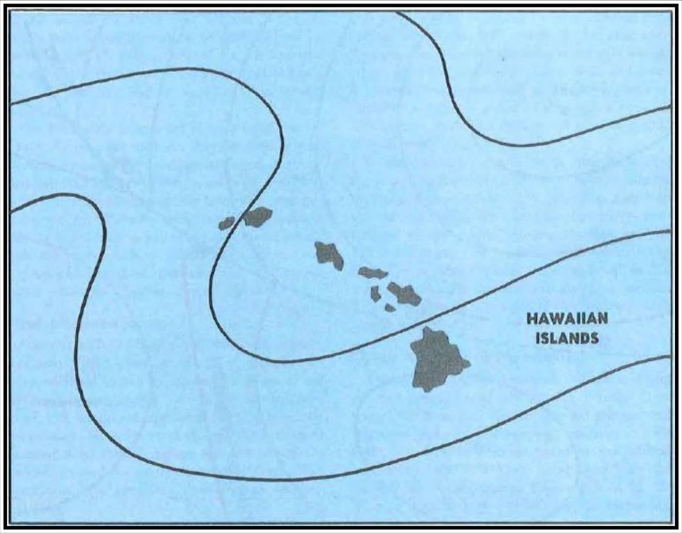 Figure 17-4. A TUTT Moves Eastward Across the Hawaiian Islands