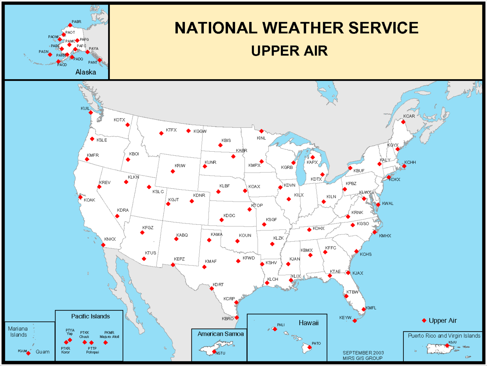 Figure 24-27. U.S. Radiosonde Network