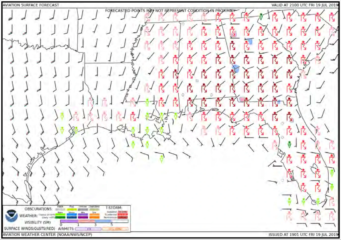 Figure 27-1. Aviation Surface Forecast Example