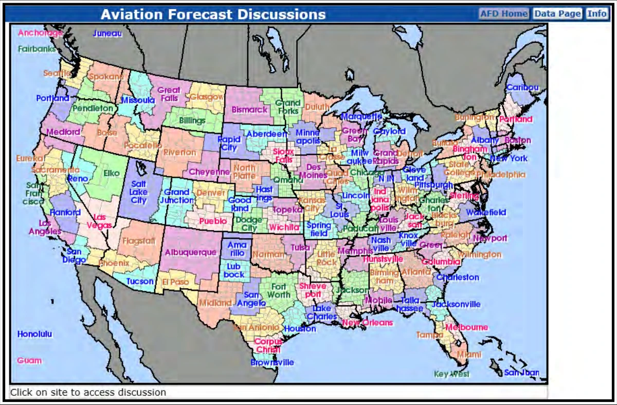 Figure 27-34. Map of NWS WFO’s Area of Responsibility