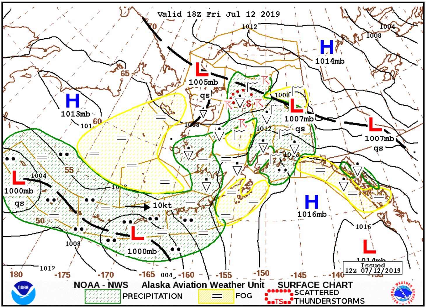 Figure 27-5. Alaska Surface Forecast Example