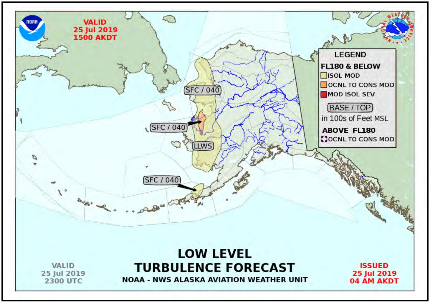 Figure 27-7. Alaska Turbulence Forecast Example