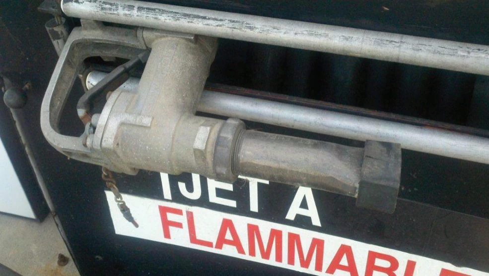 Figure 2-11. A jet fuel filler nozzle is flared at the end to prevent an inadvertent insertion into an AVGAS tank.
