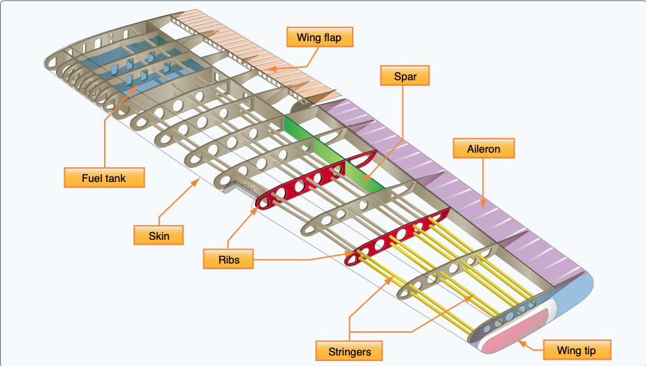 Wing components.