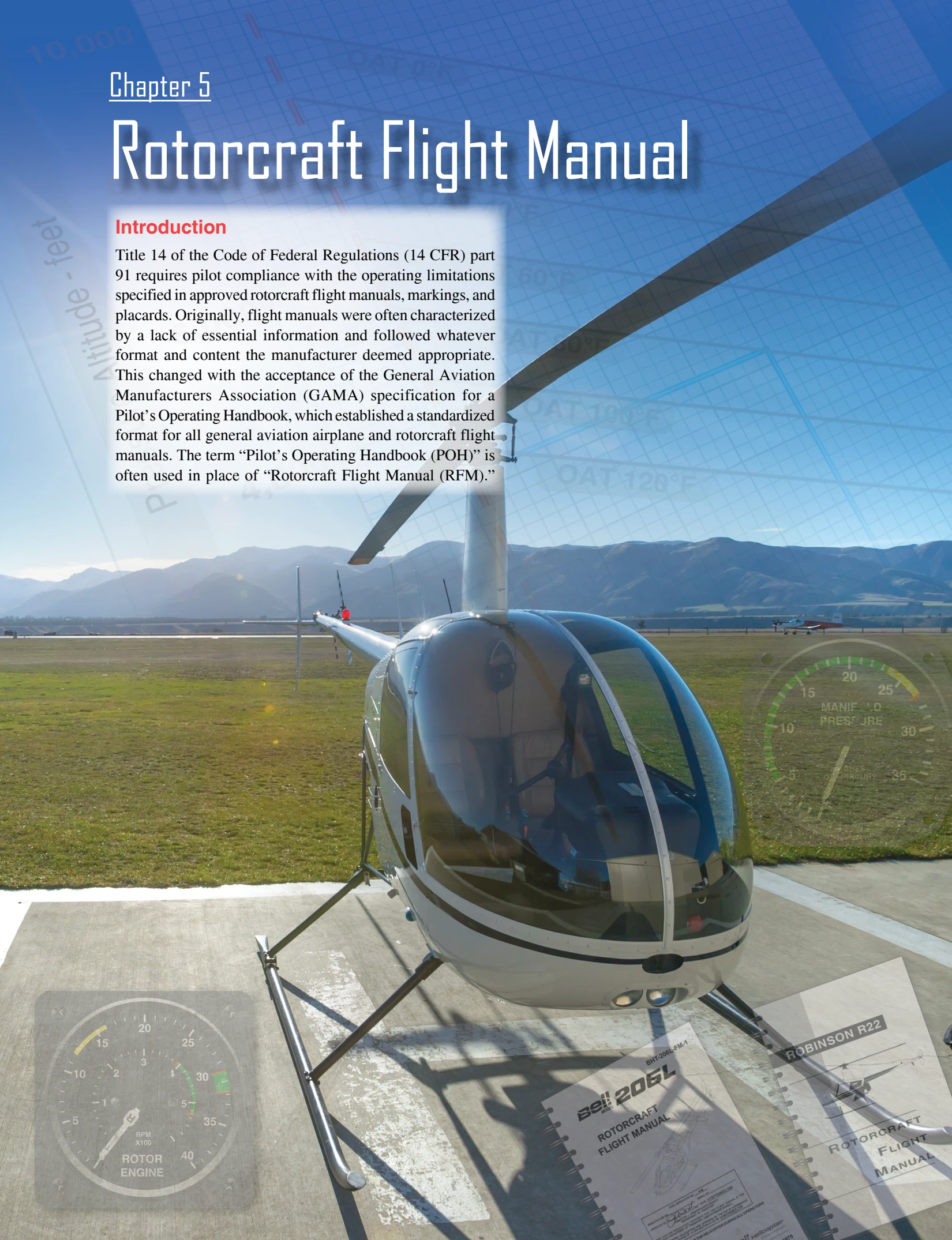 Chapter 5 opener: Rotorcraft Flight Manual.