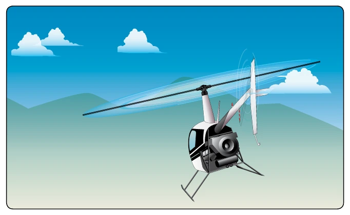 Figure 13-10. Helicopter heading straight for mountain.