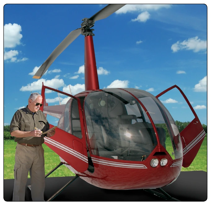 Figure 8-1. The pilot in command is responsible for the airworthy condition of the aircraft and using checklists to ensure proper inspection of the helicopter prior to flight.