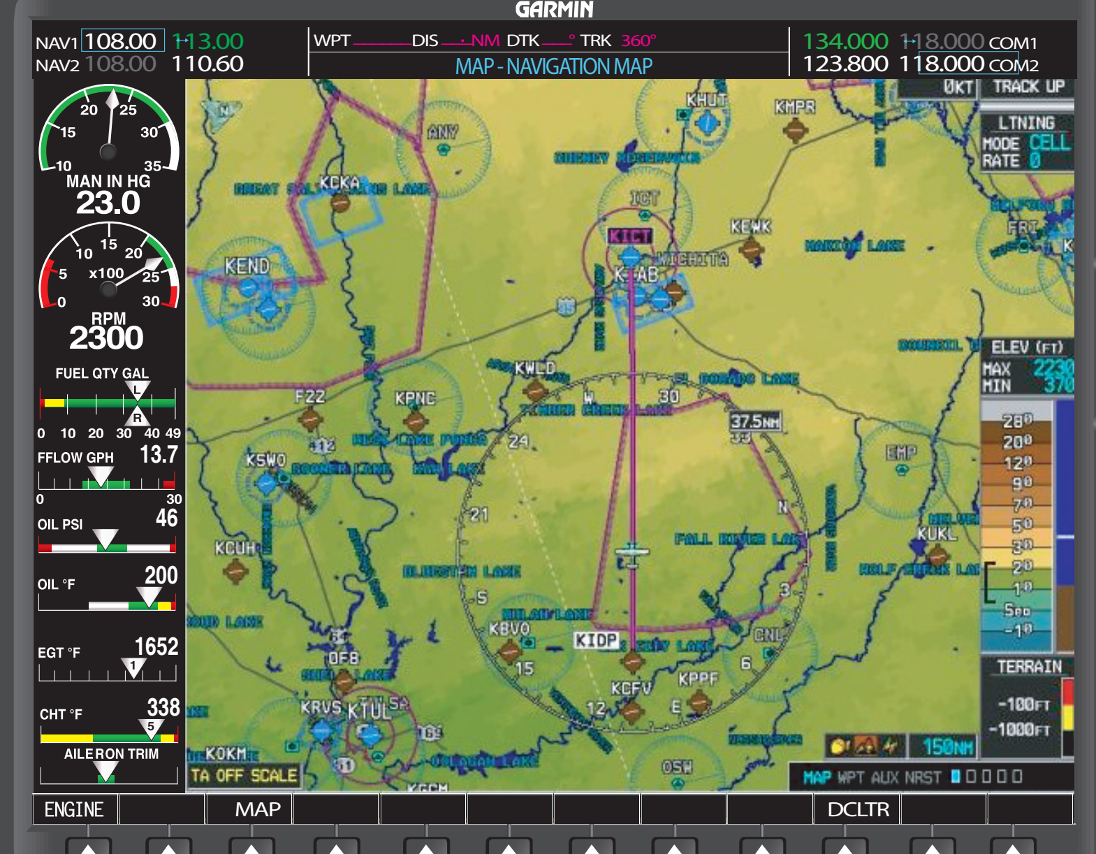 Figure 1-6. Moving map display.