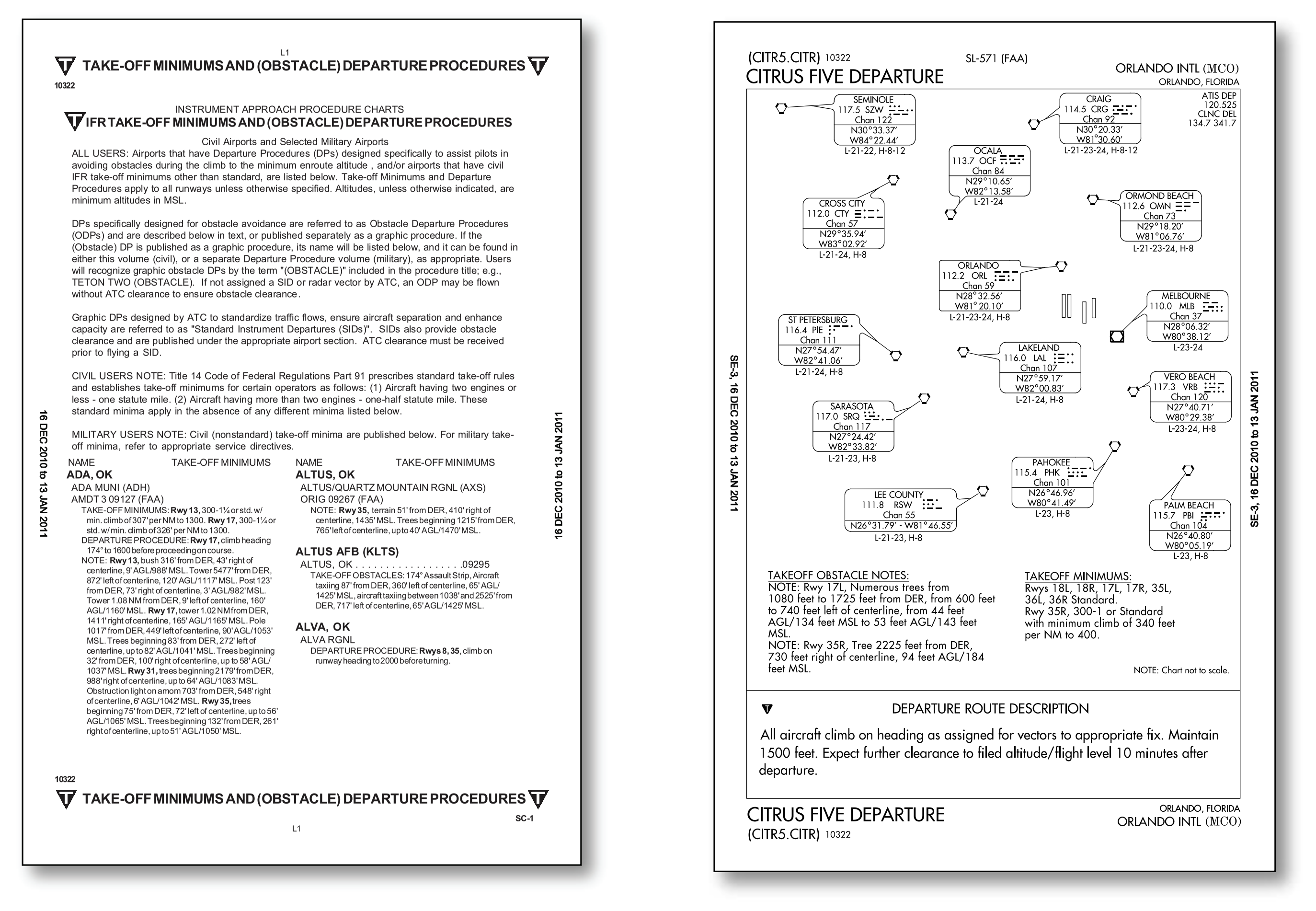 Figure 1-8. Obstacle departure procedure (ODP) and standard instrument departures (SID).