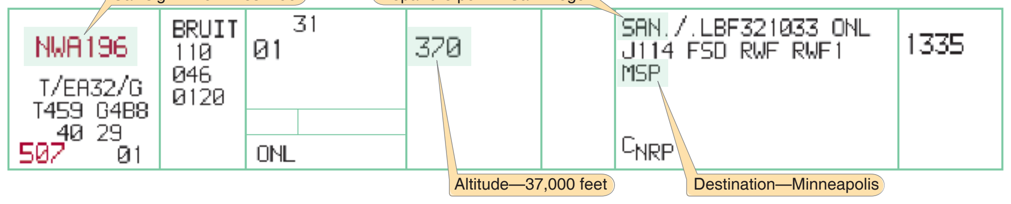 Figure 2-6. Flight strip.