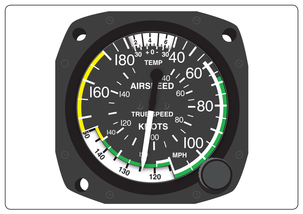 Figure 5-12. A true ASI allows the pilot to correct IAS for nonstandard temperature and pressure.