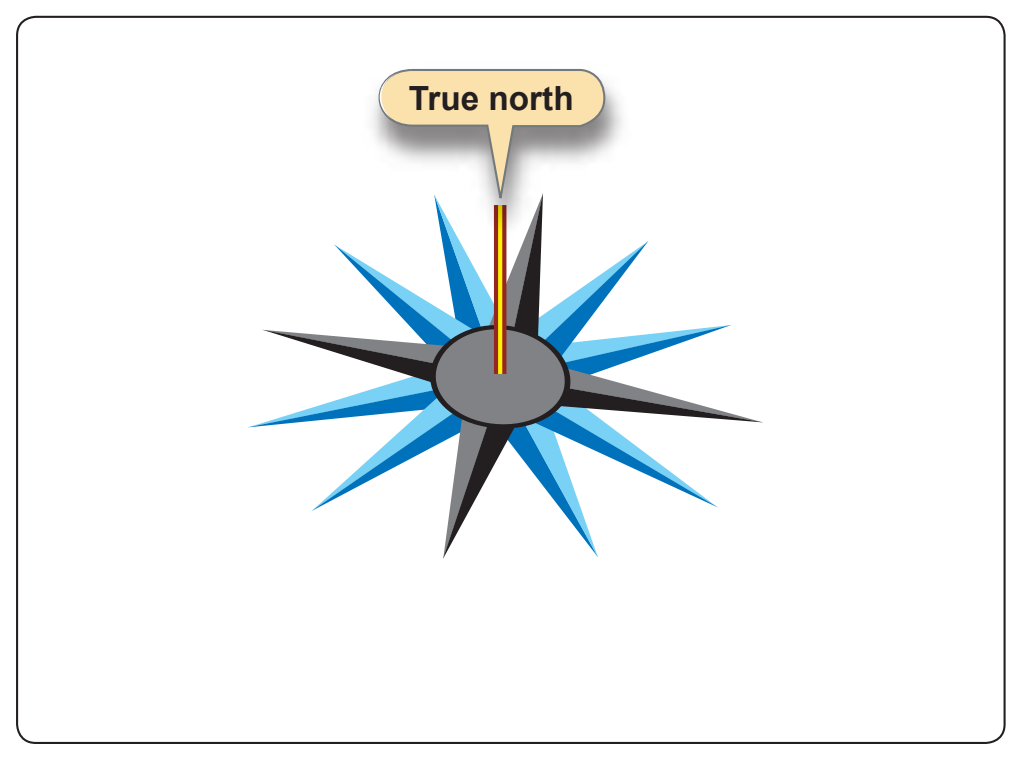 Figure 5-18. Utilization of a compass rose aids compensation for deviation errors.