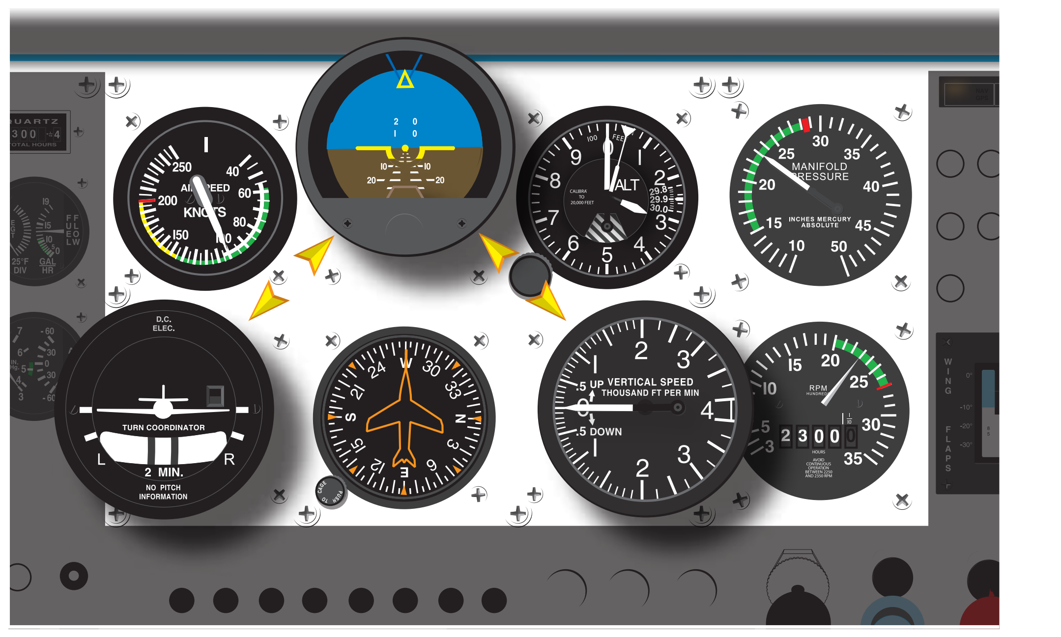 Figure 6-18. Inverted-V cross-check.