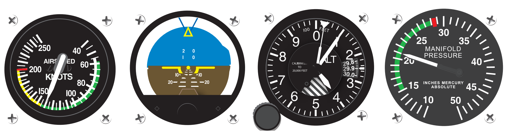 Figure 7-21. Airspeed and altitude high—lower pitch and reduce power.