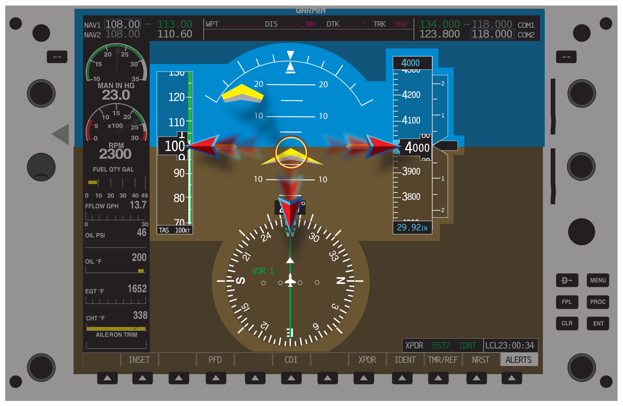 Figure 7-60. Cross-check supporting instruments.