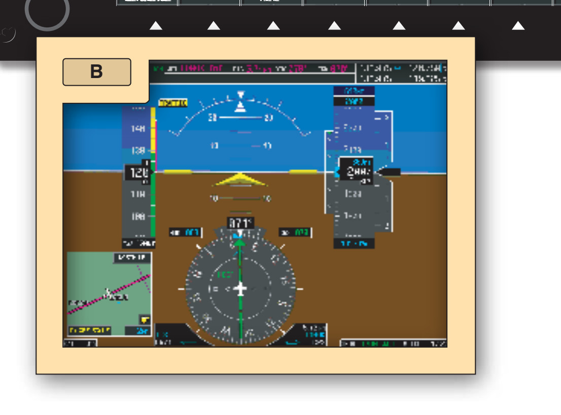 Figure 9-21. Aircraft is illustrated inbound on the localizer course.