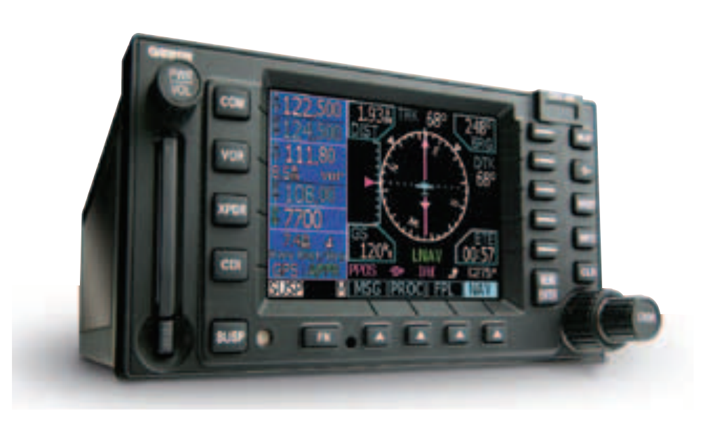 Figure 9-26. A typical example (GNS 480) of a stand-alone GPS receiver and display.