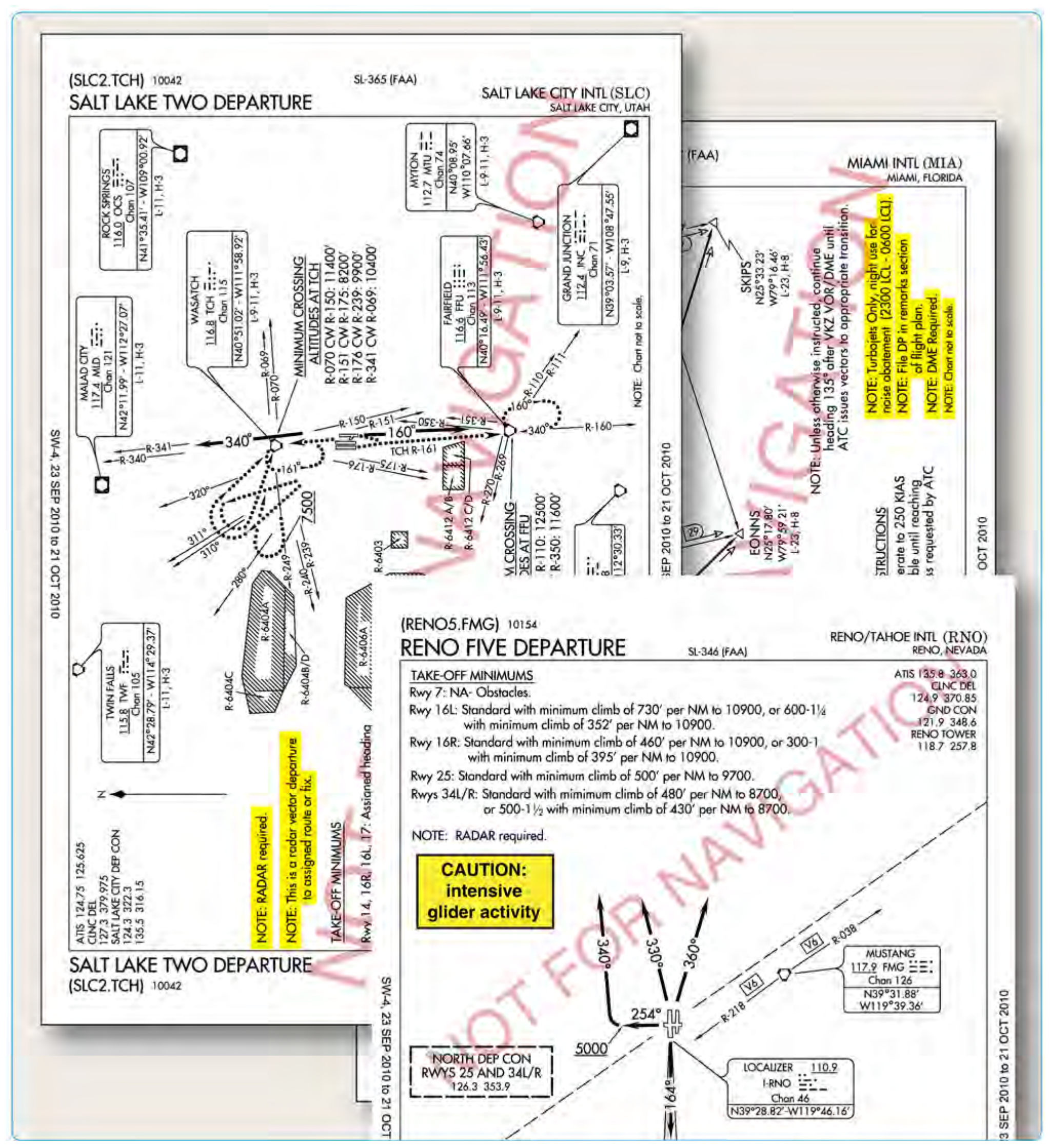 Figure 1-26. Departure procedure notes and cautionary statements.