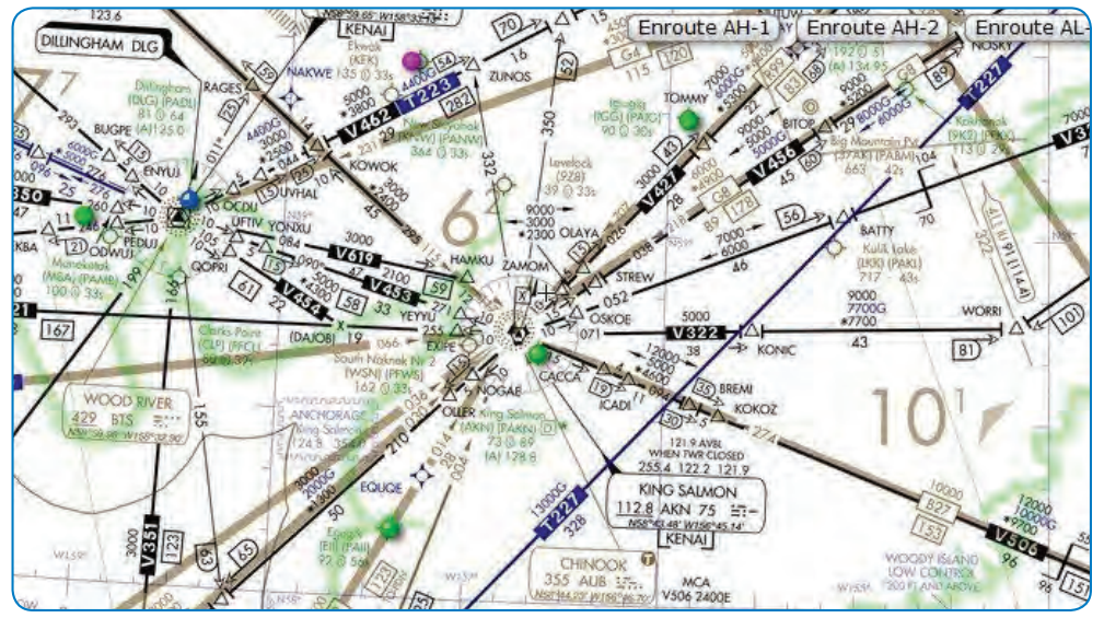 Figure 2-27. LF/MF airways.