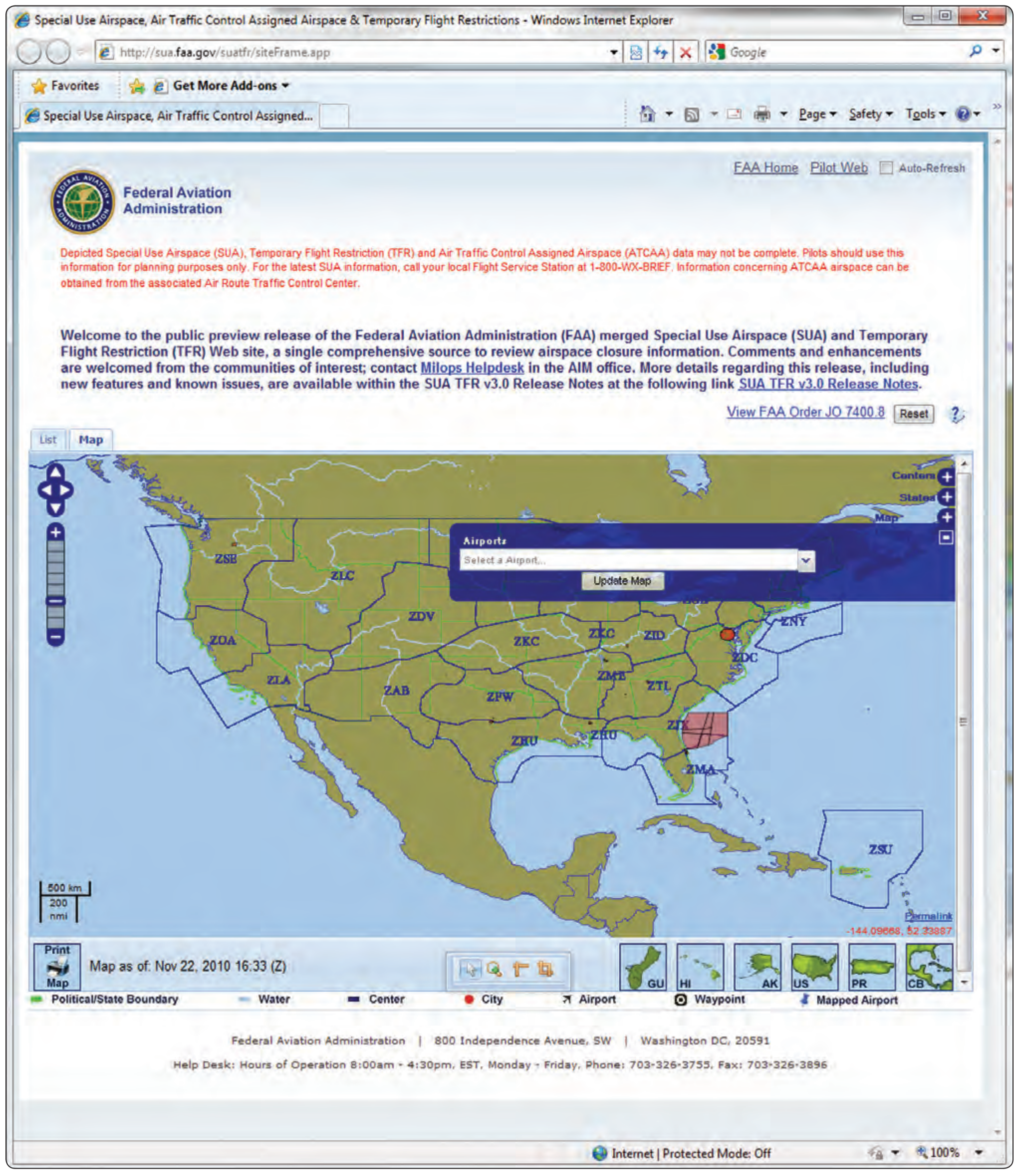 Figure 5-38. Airport information available to pilots through the FAA website.