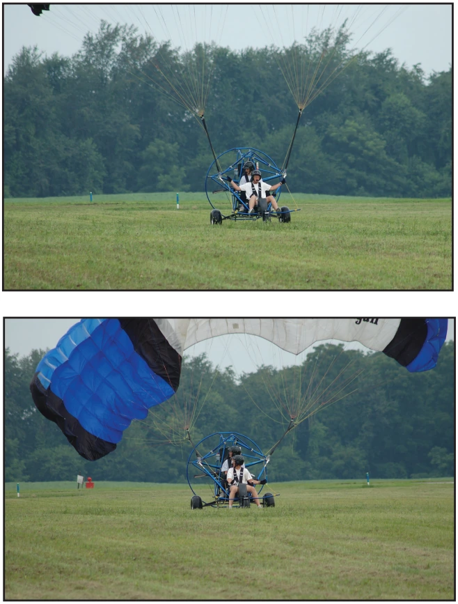 Figure 11-7. Collapsing the parachute.