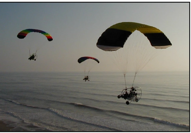 Figure 12-8. You should not fly over water beyond your glide slope to the shore.