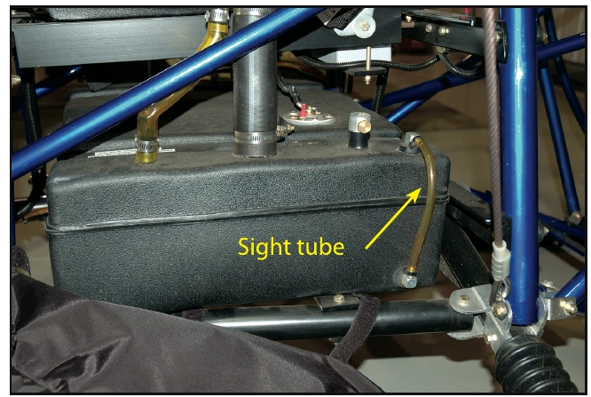 Figure 3-14. Fuel tank with sight tube.