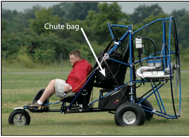 Figure 5-11. Follow manufacturer recommendations for bag placement when taxiing.