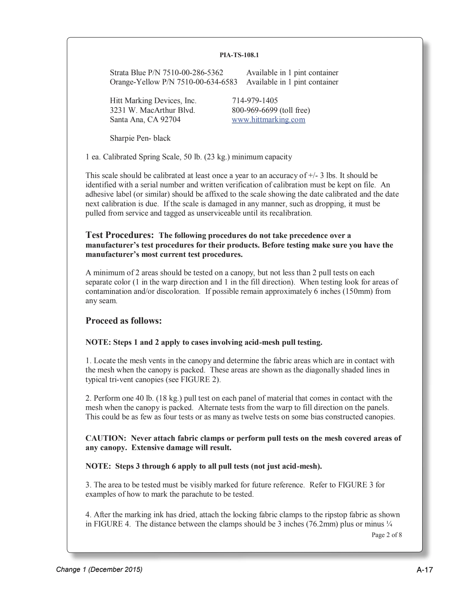 Appendix A technical document page A-17.