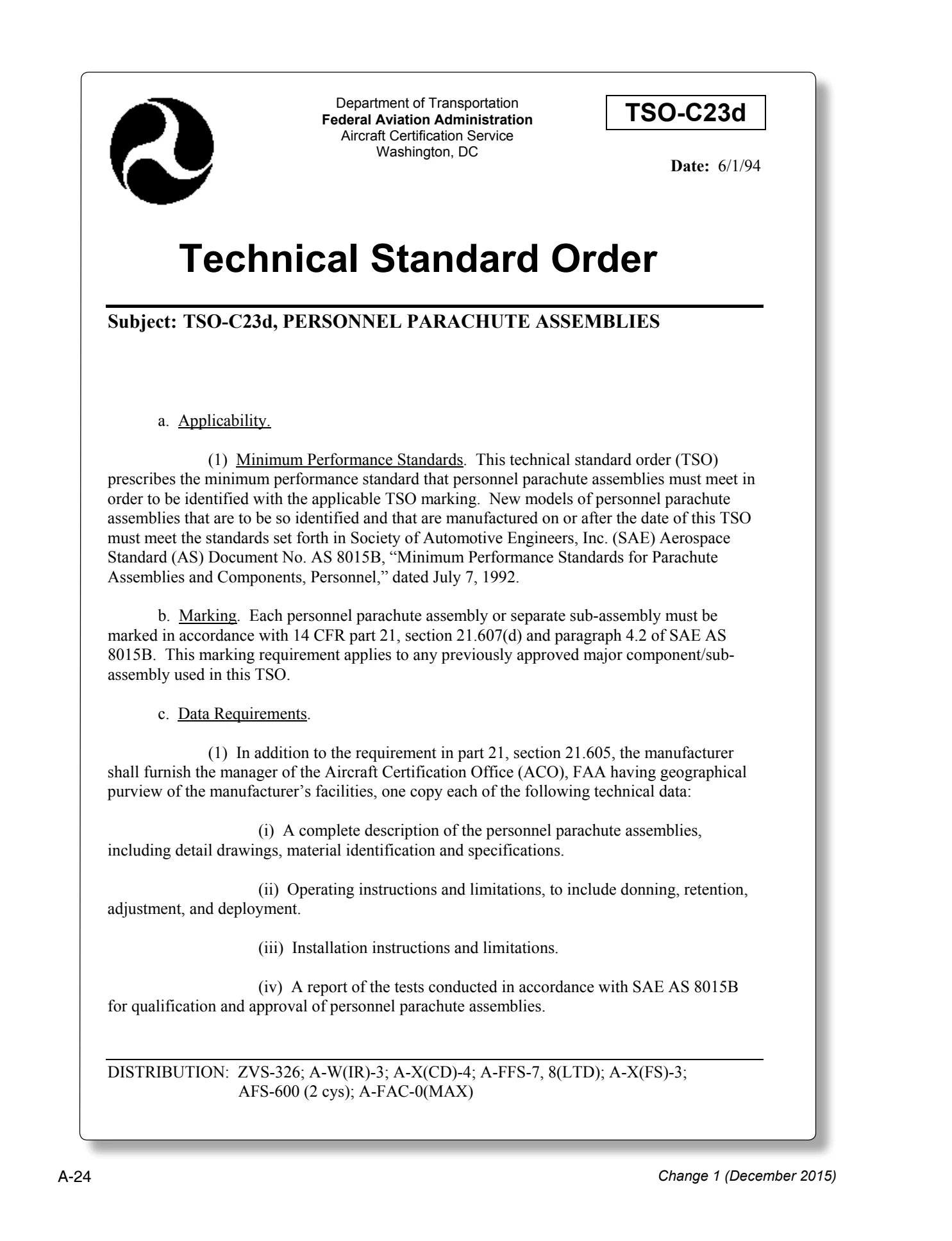 Appendix A technical document page A-24.