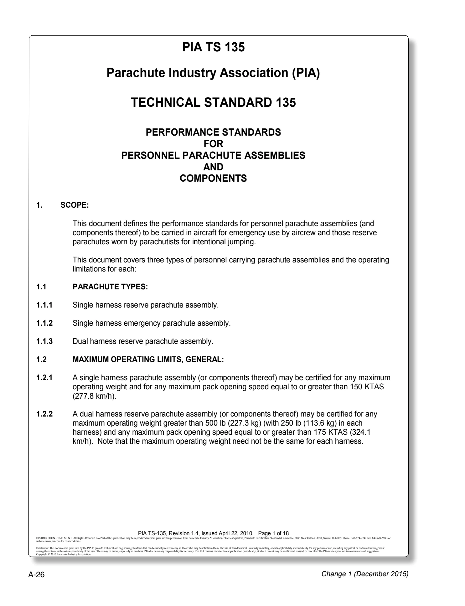 Appendix A technical document page A-26.
