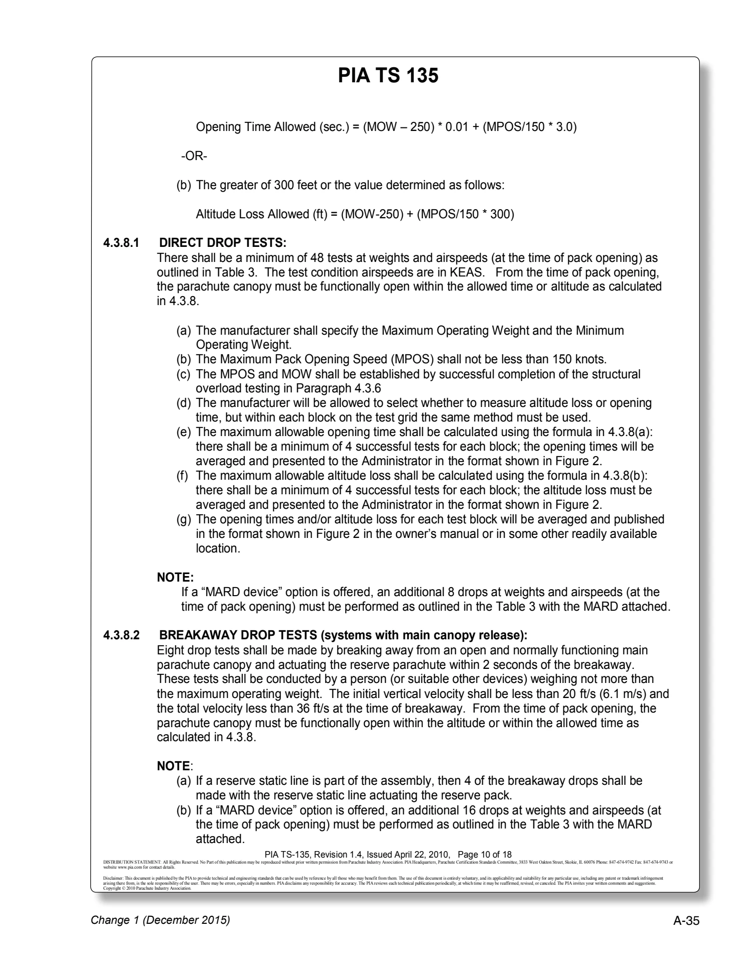 Appendix A technical document page A-35.