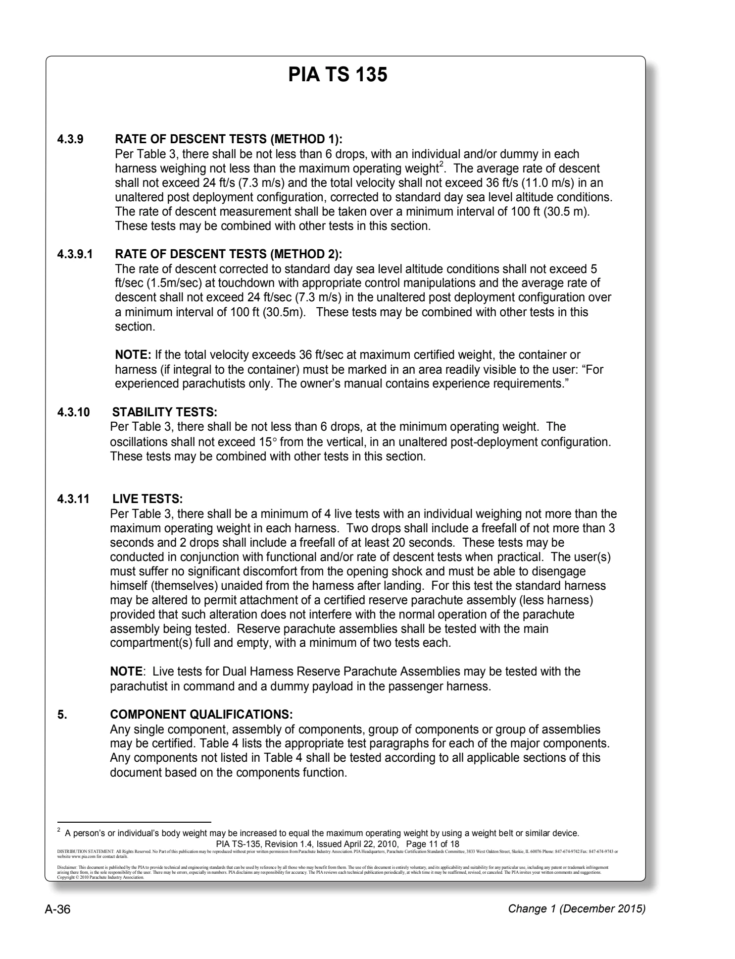 Appendix A technical document page A-36.