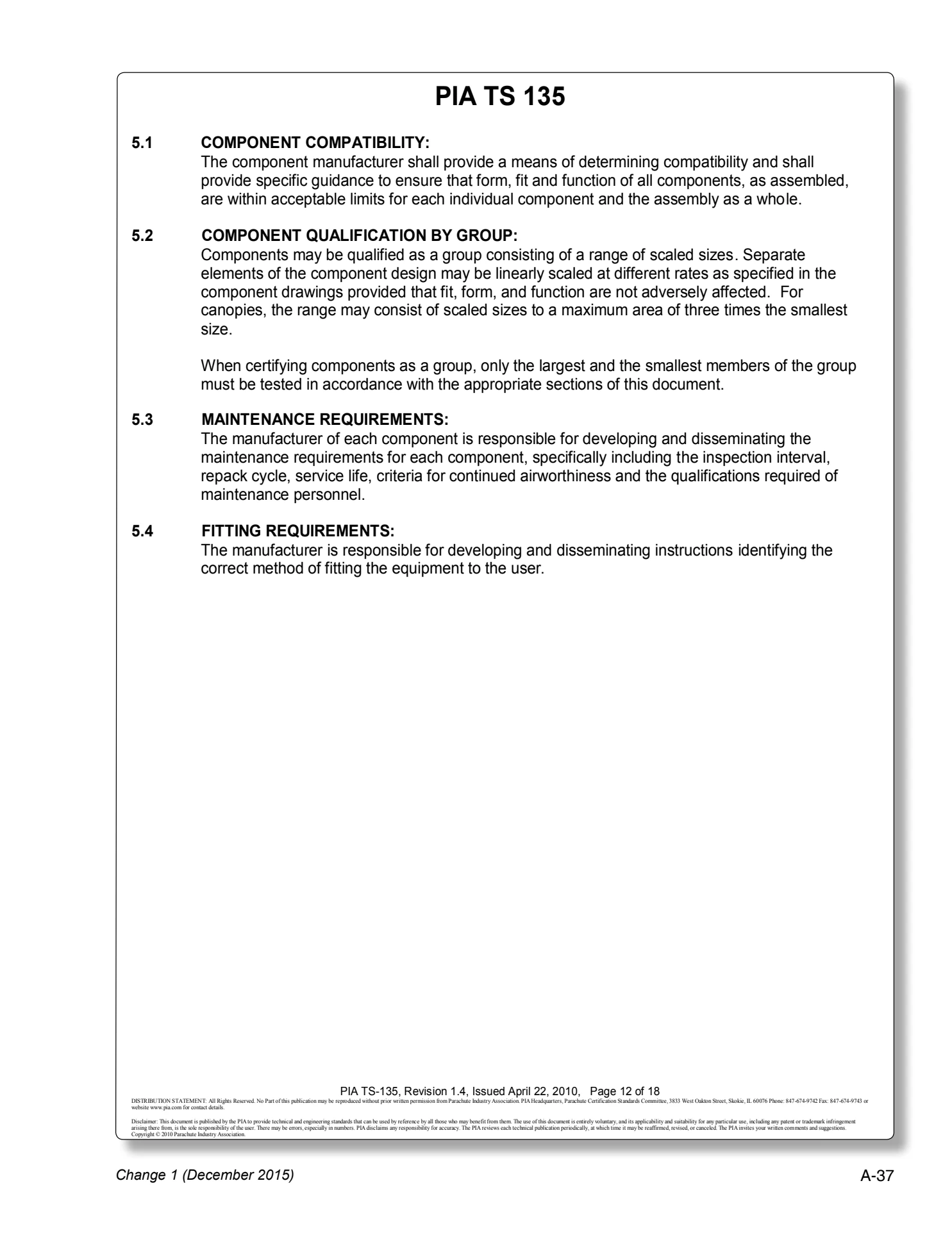 Appendix A technical document page A-37.