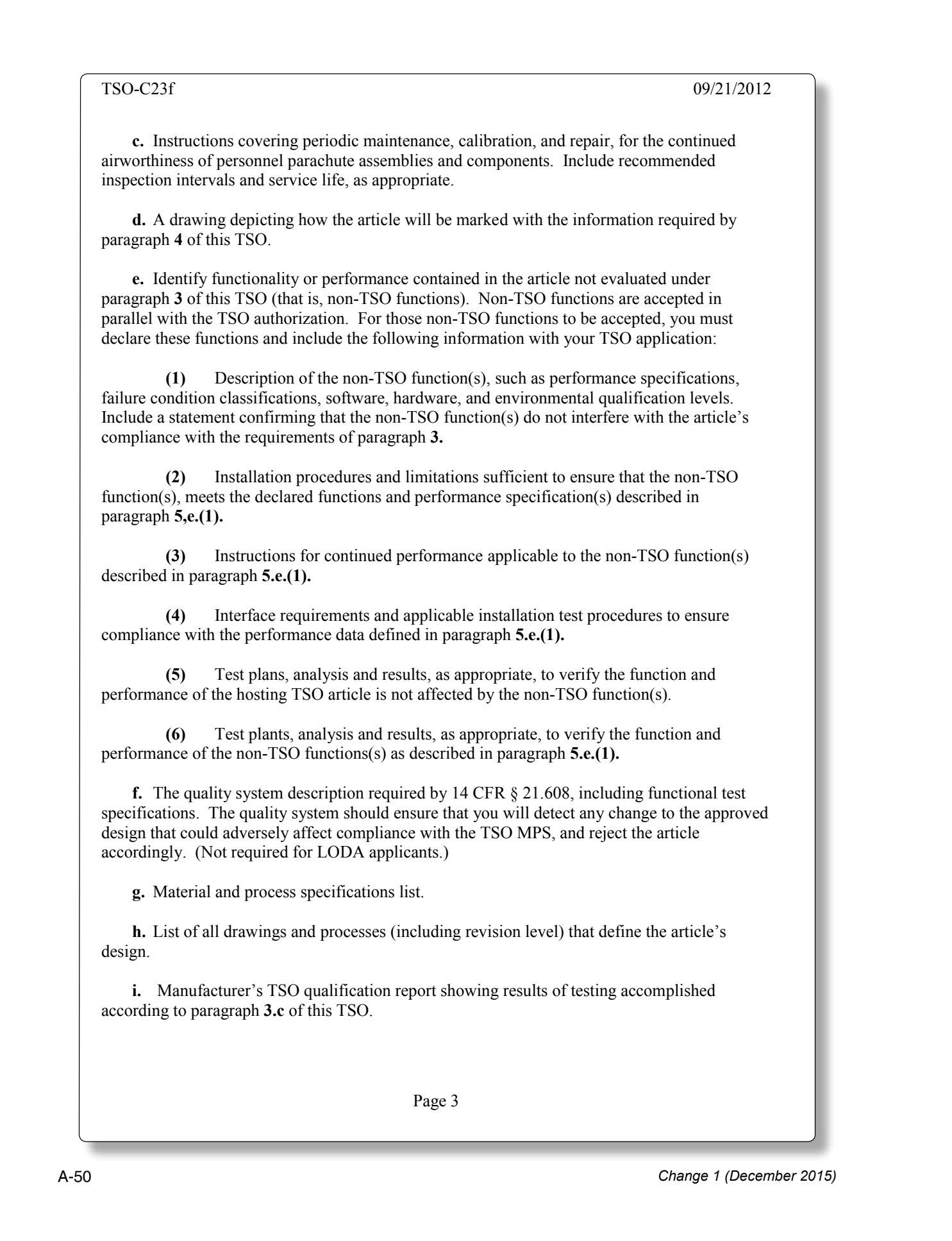 Appendix A technical document page A-50.