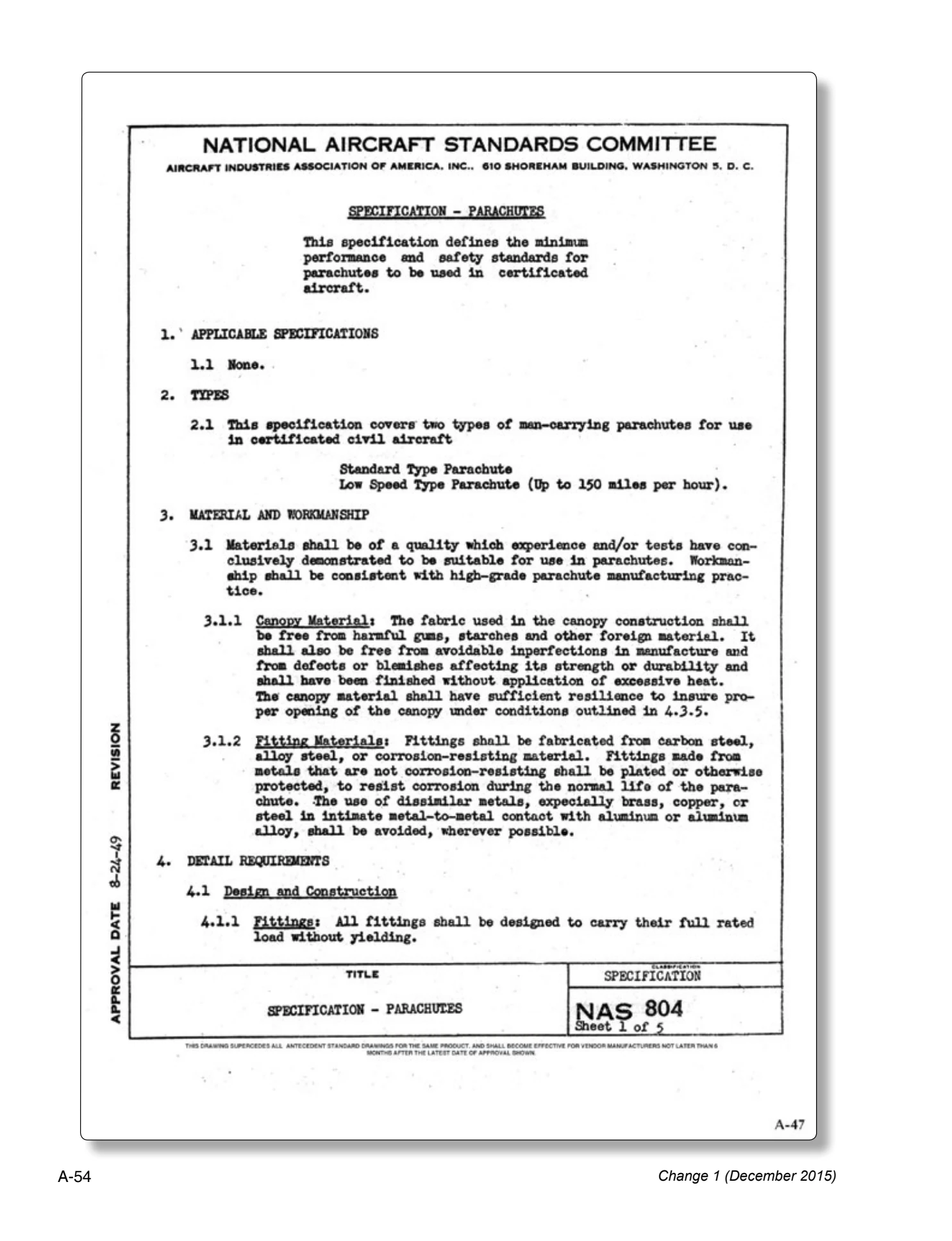 Appendix A technical document page A-54.