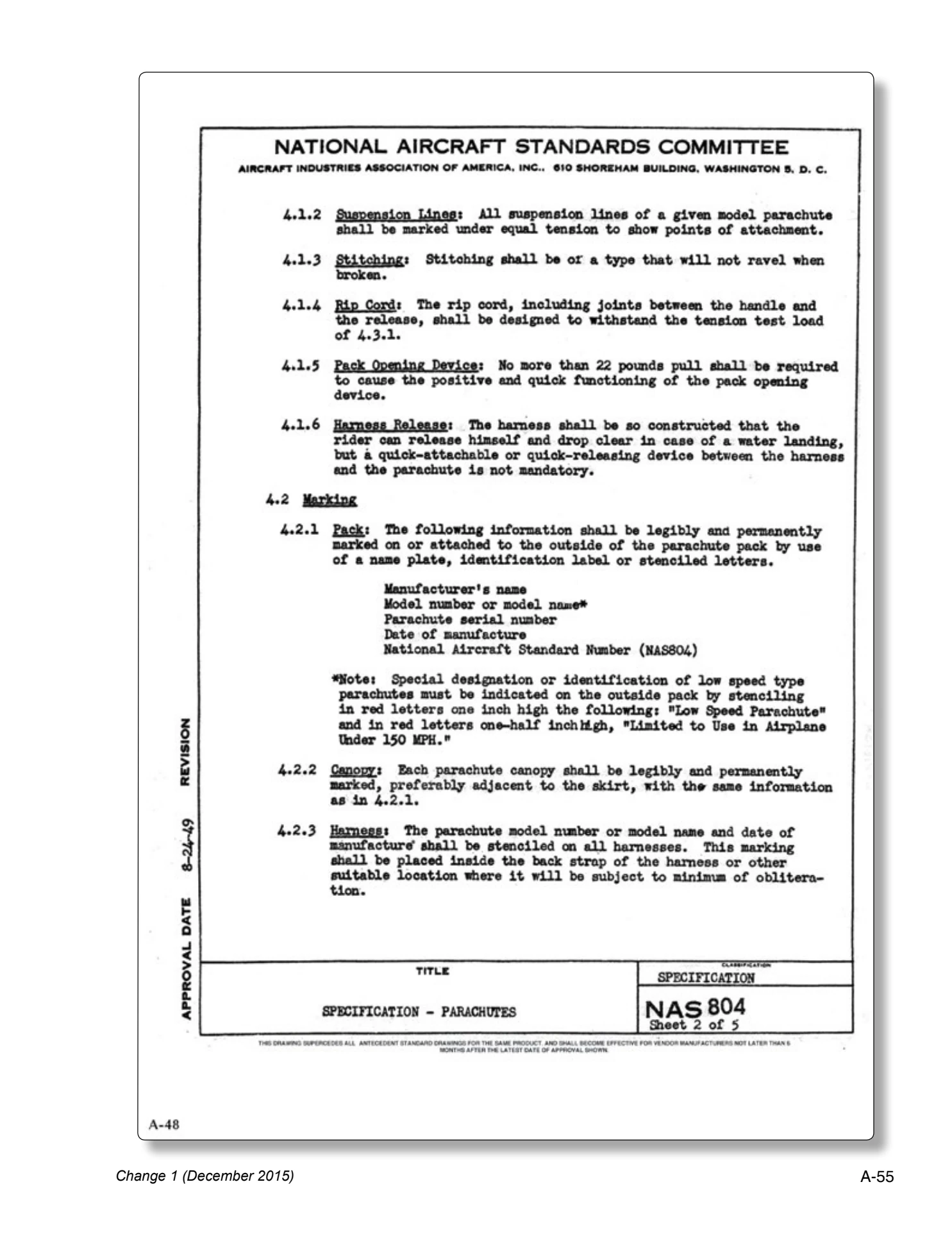Appendix A technical document page A-55.