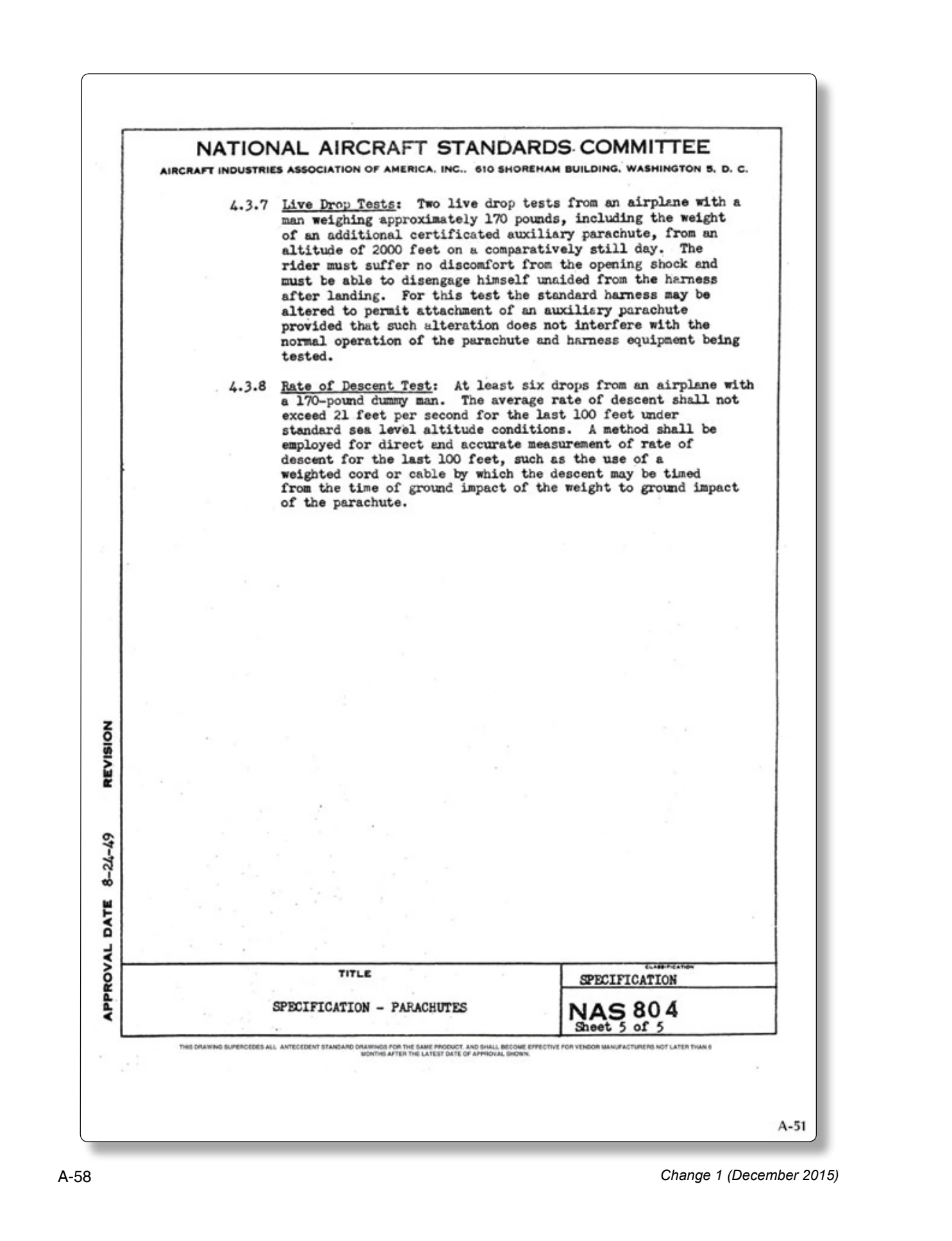 Appendix A technical document page A-58.