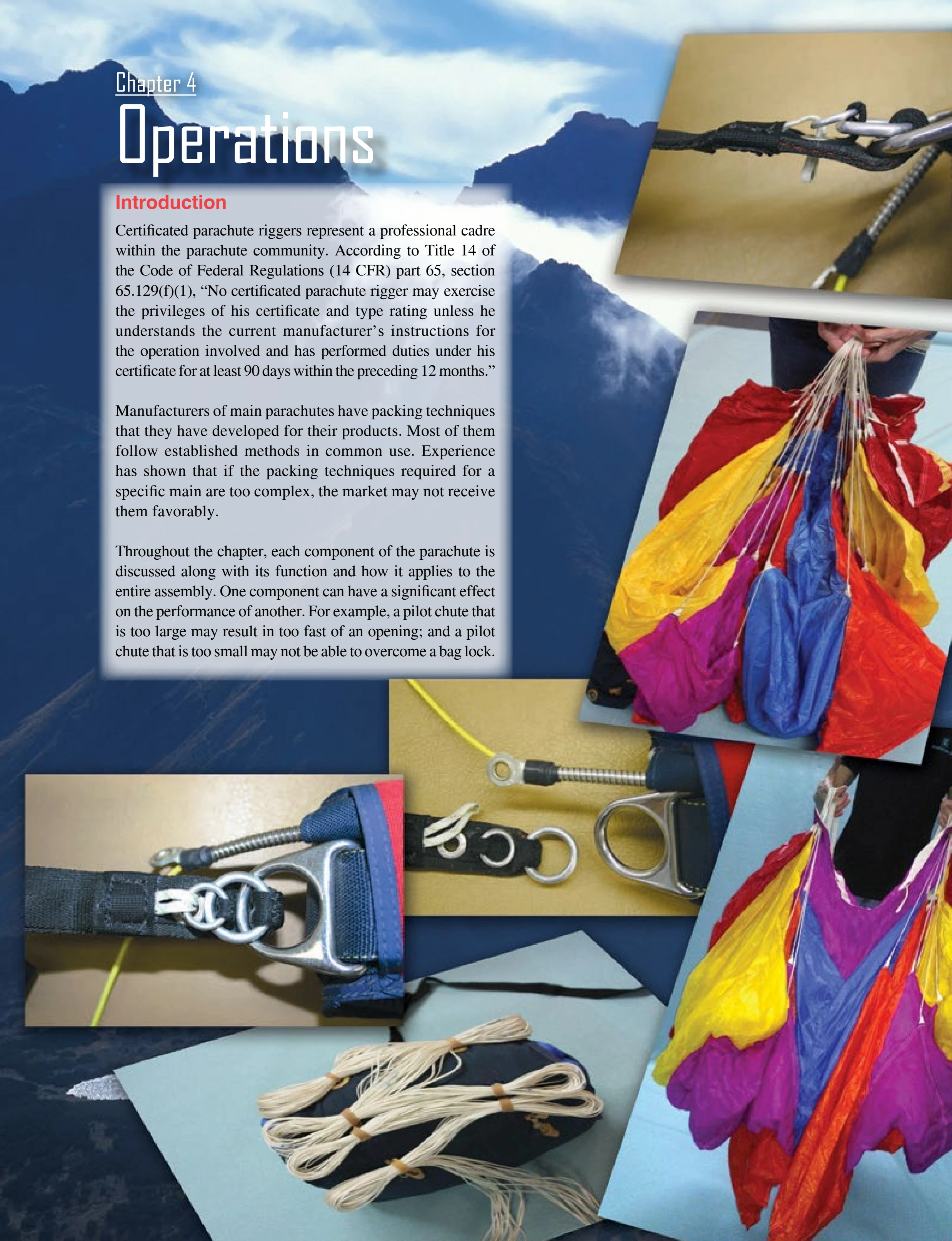 Parachute Rigger Handbook Chapter 4 opener.