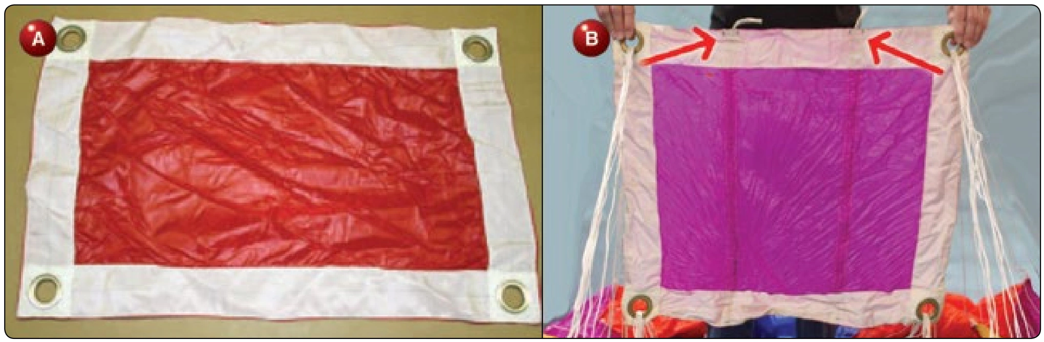 Figure 2-20. A) Non-collapsible slider and B) collapsible slider.