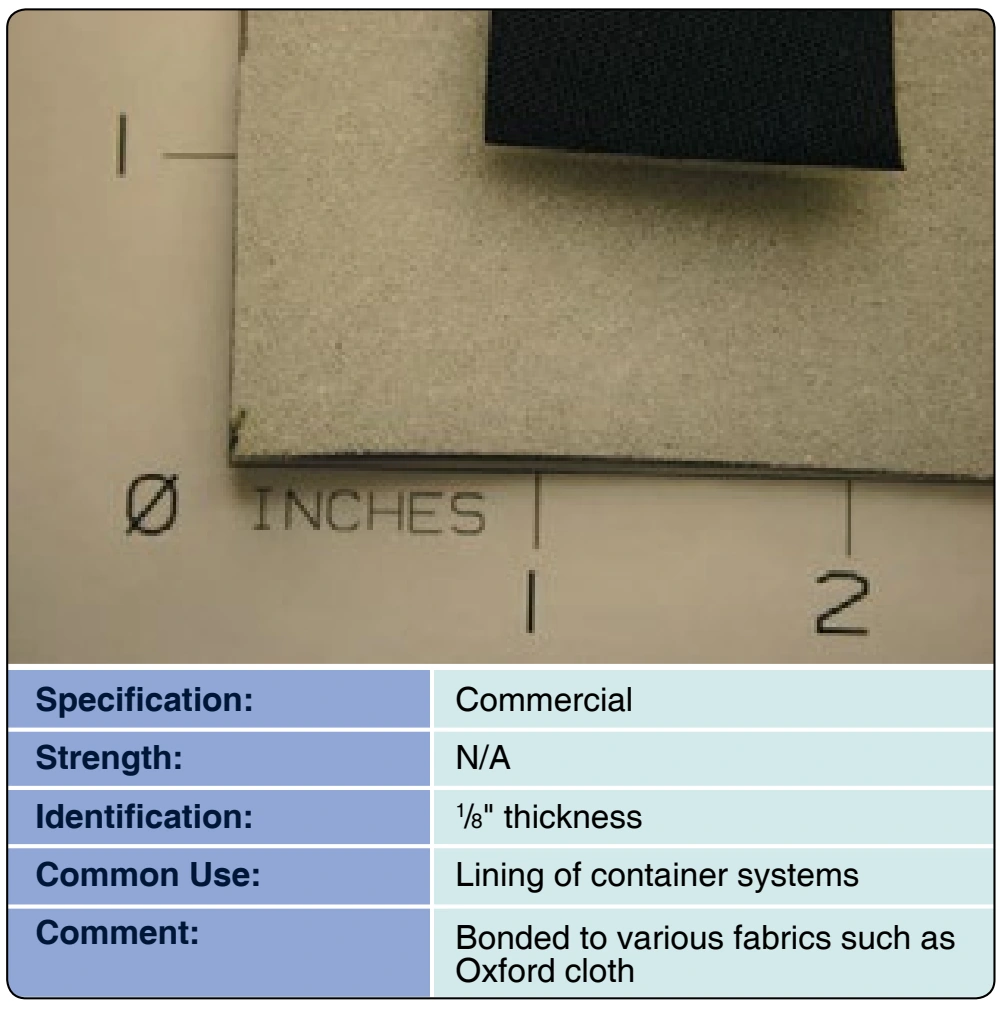 Figure 3-15. Foam, ester liner.