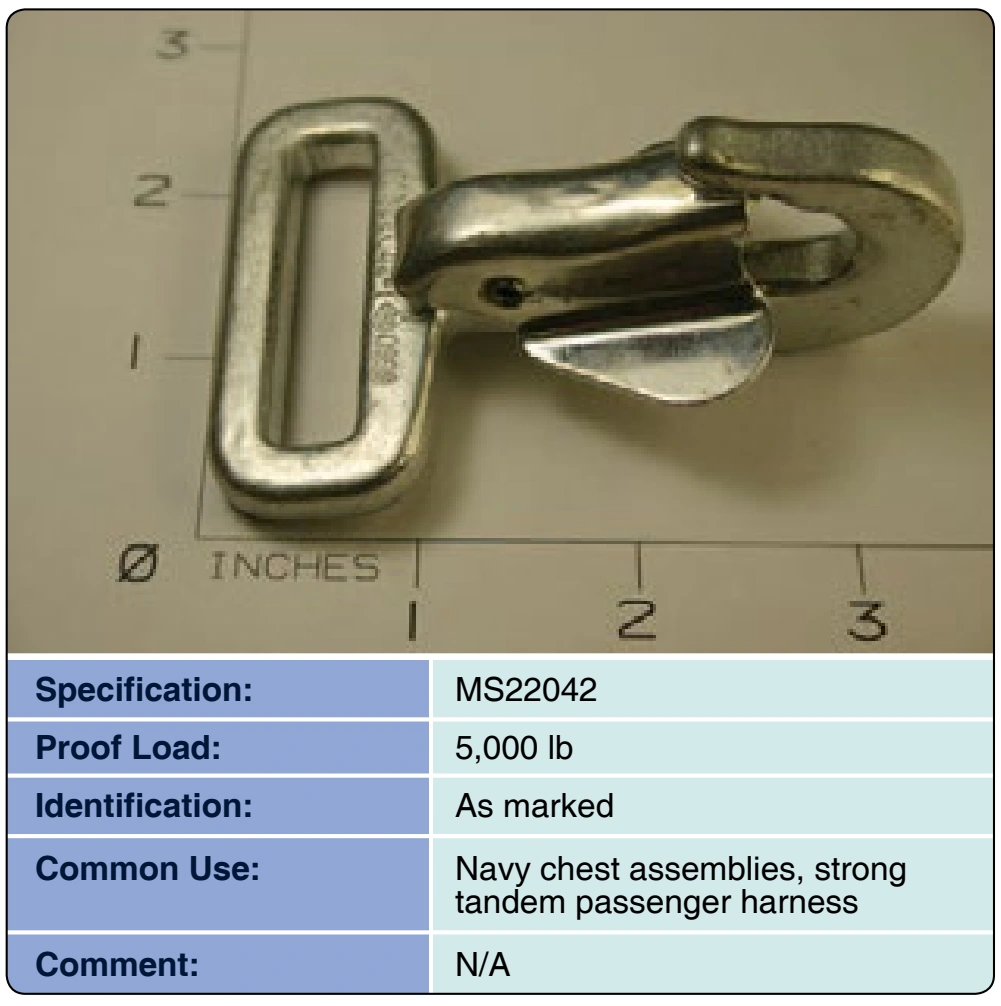 Figure 3-53. Snap, quick connector, parachute harness.