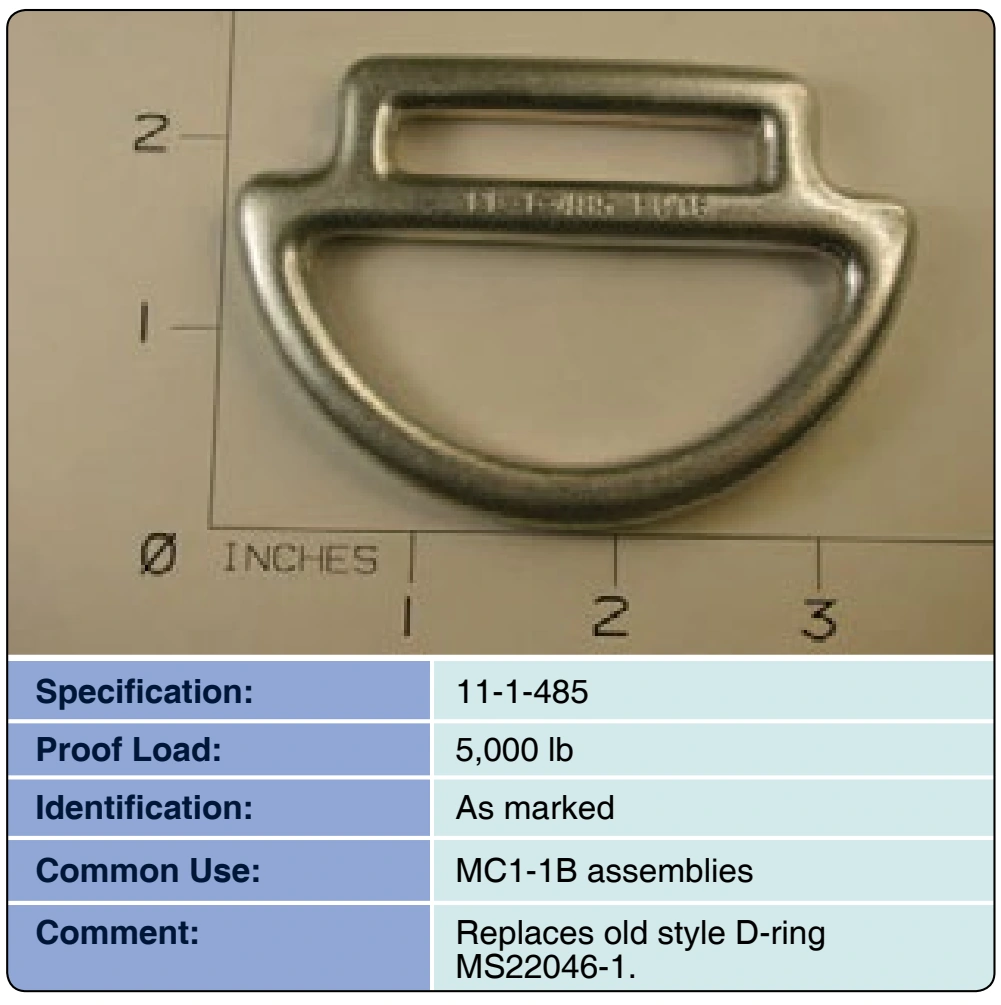 Figure 3-56. “D” ring harness, new style.