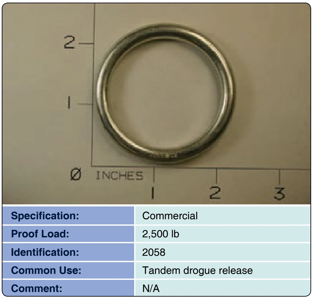 Figure 3-77. Ring, harness, “O” 2058 Cadmium Ring.
