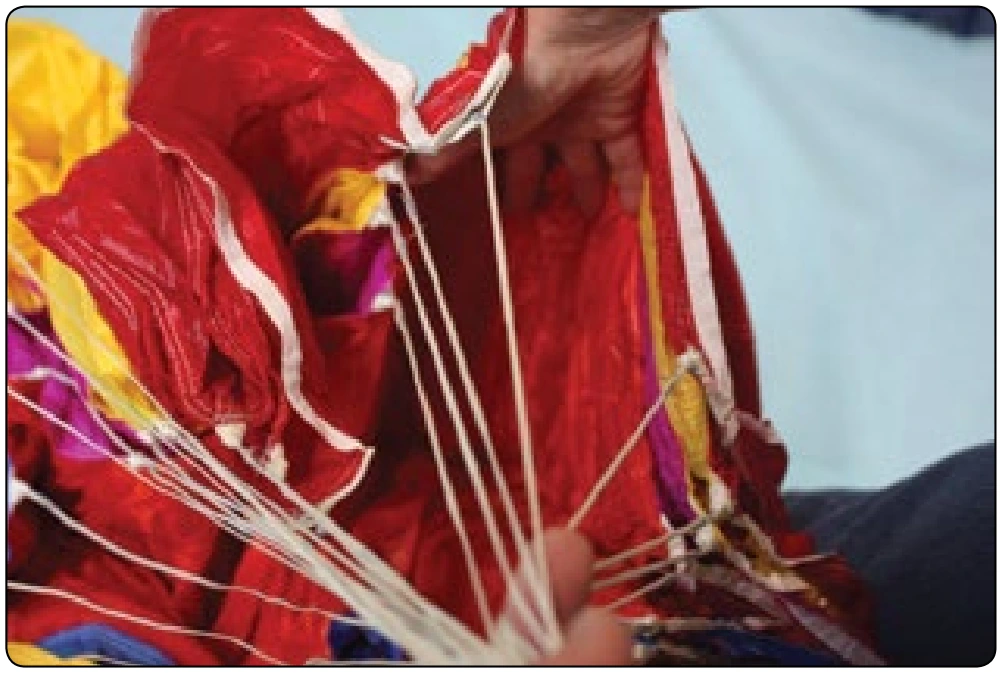 Figure 4-10. Separate and clear the material between the line groups.