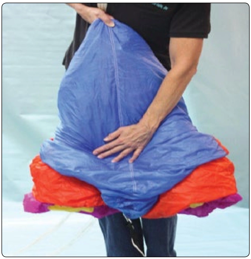 Figure 4-15. Press the air out of the canopy.