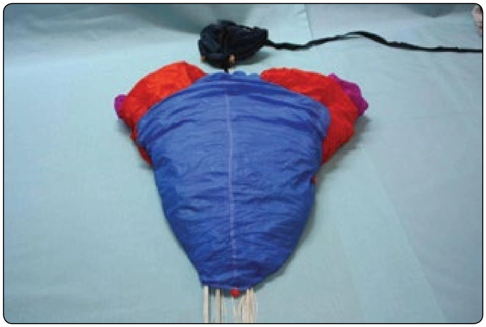 Figure 4-16. Lay the canopy down on the ground.